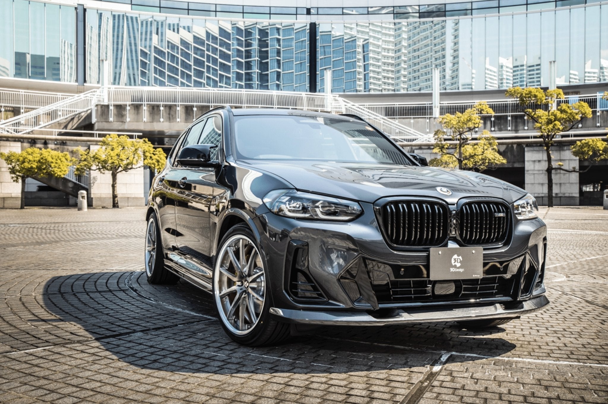 BMW X3 LCI G01 Carbon Fibre Front Splitter by 3D Design (2021+) - AUTOID® - Front Lips & Splitters - 3DDesign