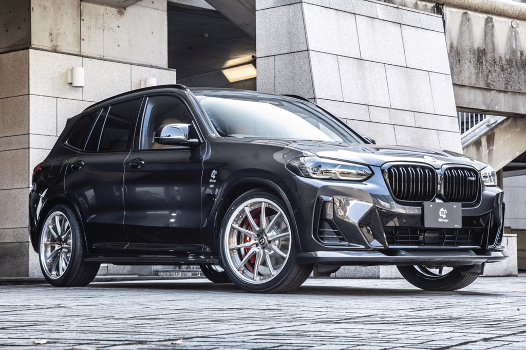 BMW X3 LCI G01 Carbon Fibre Front Splitter by 3D Design (2021+) - AUTOID® - Front Lips & Splitters - 3DDesign
