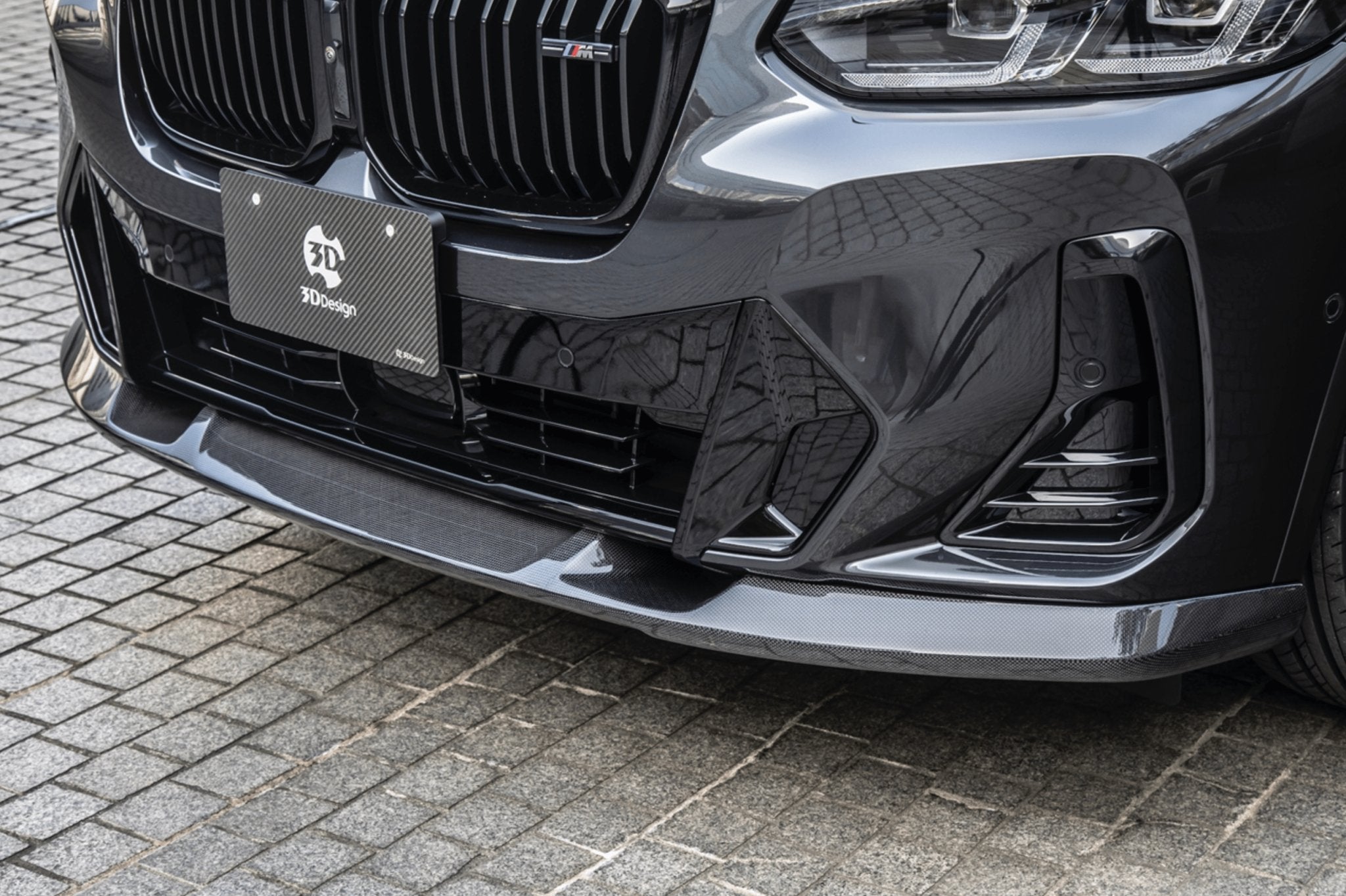 BMW X3 LCI G01 Carbon Fibre Front Splitter by 3D Design (2021+) - AUTOID® - Front Lips & Splitters - 3DDesign