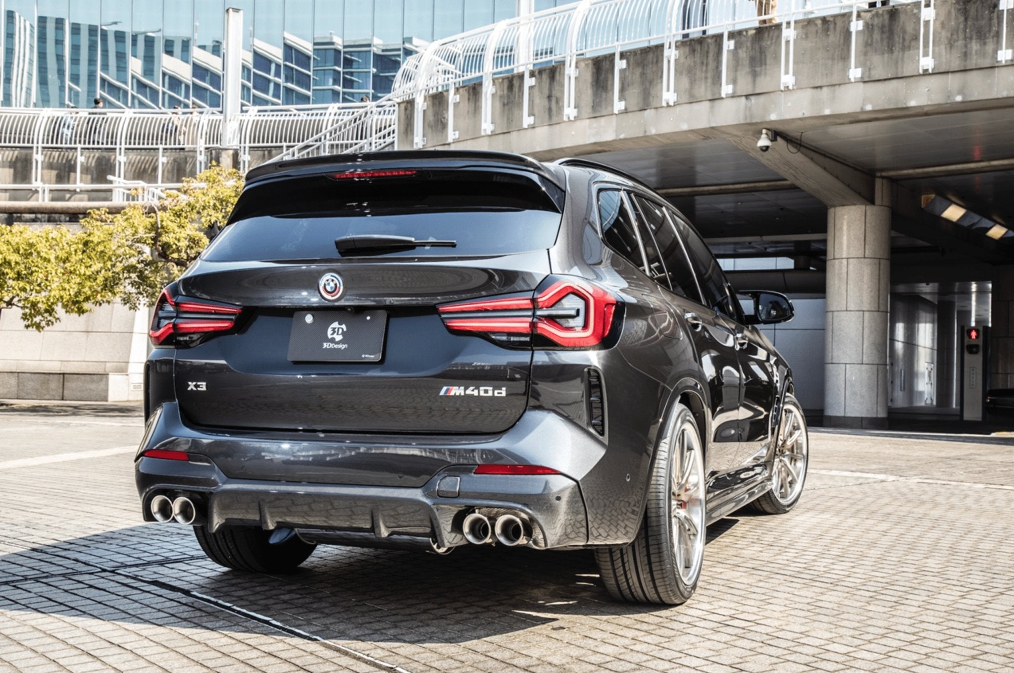 BMW X3 LCI G01 Carbon Fibre Rear Diffuser by 3D Design (2021+) - AUTOID® - Rear Diffusers - 3DDesign
