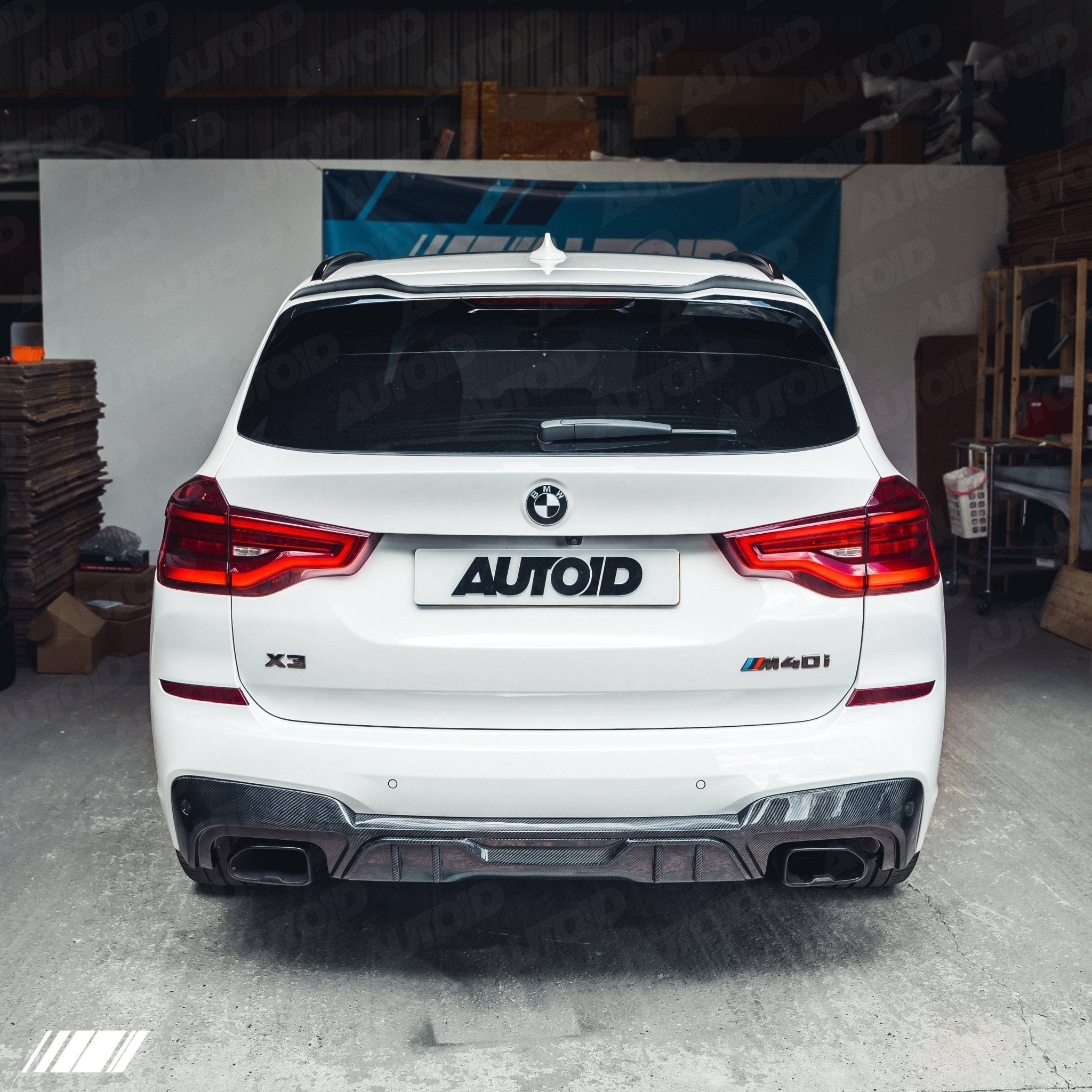 BMW X3 M40i G01 Pre-LCI Carbon Fibre Performance Rear Diffuser by FORM (2018-2020) - AUTOID® - Rear Diffusers - FORM Industries