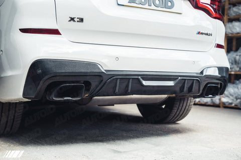 BMW X3 M40i G01 Pre-LCI Carbon Fibre Performance Rear Diffuser by FORM (2018-2020) - AUTOID® - Rear Diffusers - FORM Industries