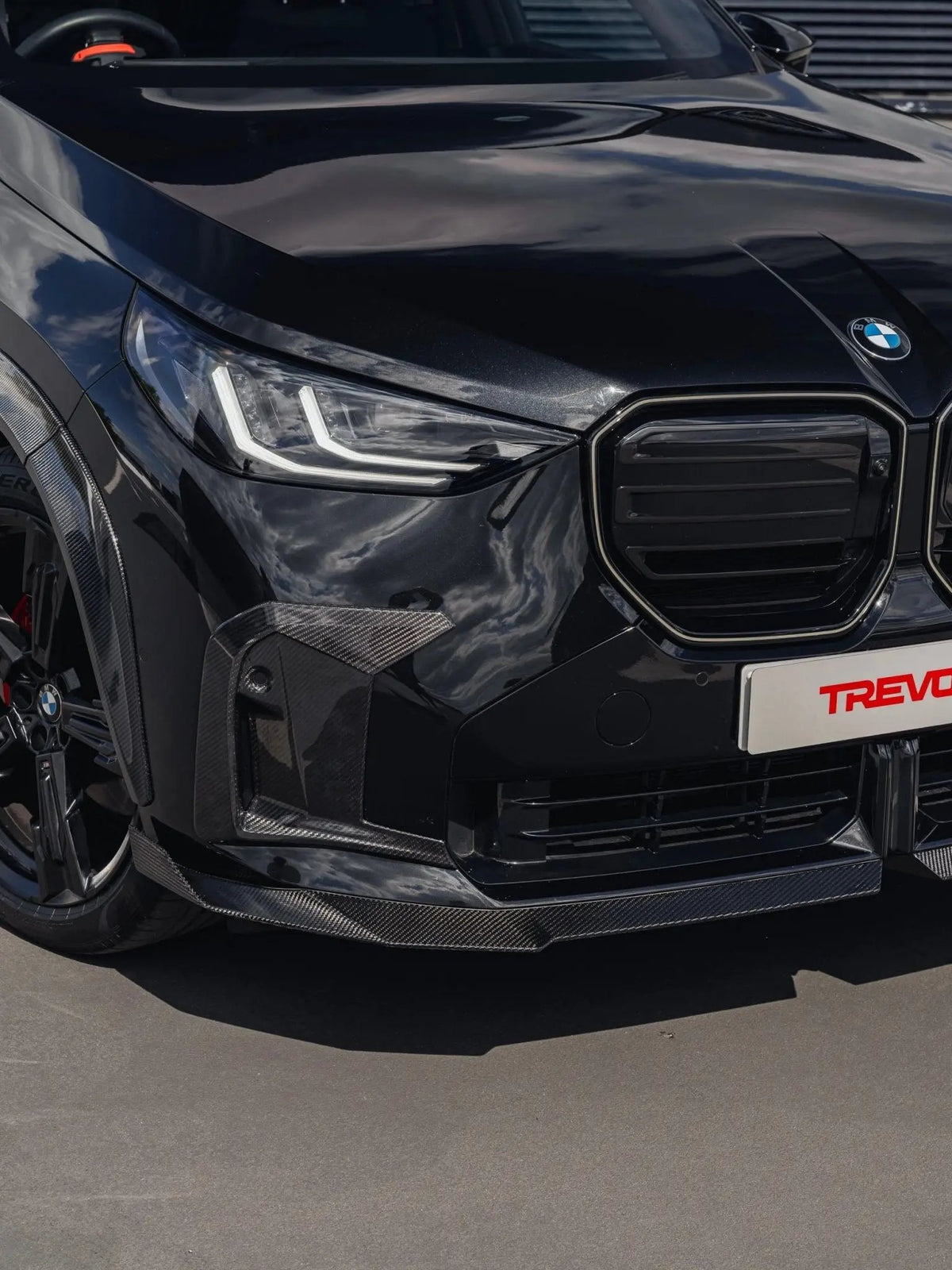 BMW X3 M50 G45 & M Sport Pre-preg Carbon Fibre PR-1 Front Canard Trims by TREVORA (2025+) - AUTOID® - Bumper Inserts & Trim - TREVORA