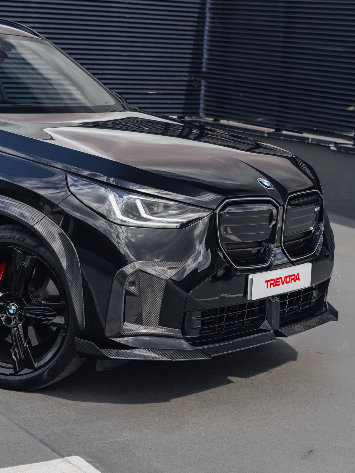 BMW X3 M50 G45 & M Sport Pre-preg Carbon Fibre PR-1 Front Canard Trims by TREVORA (2025+) - AUTOID® - Bumper Inserts & Trim - TREVORA