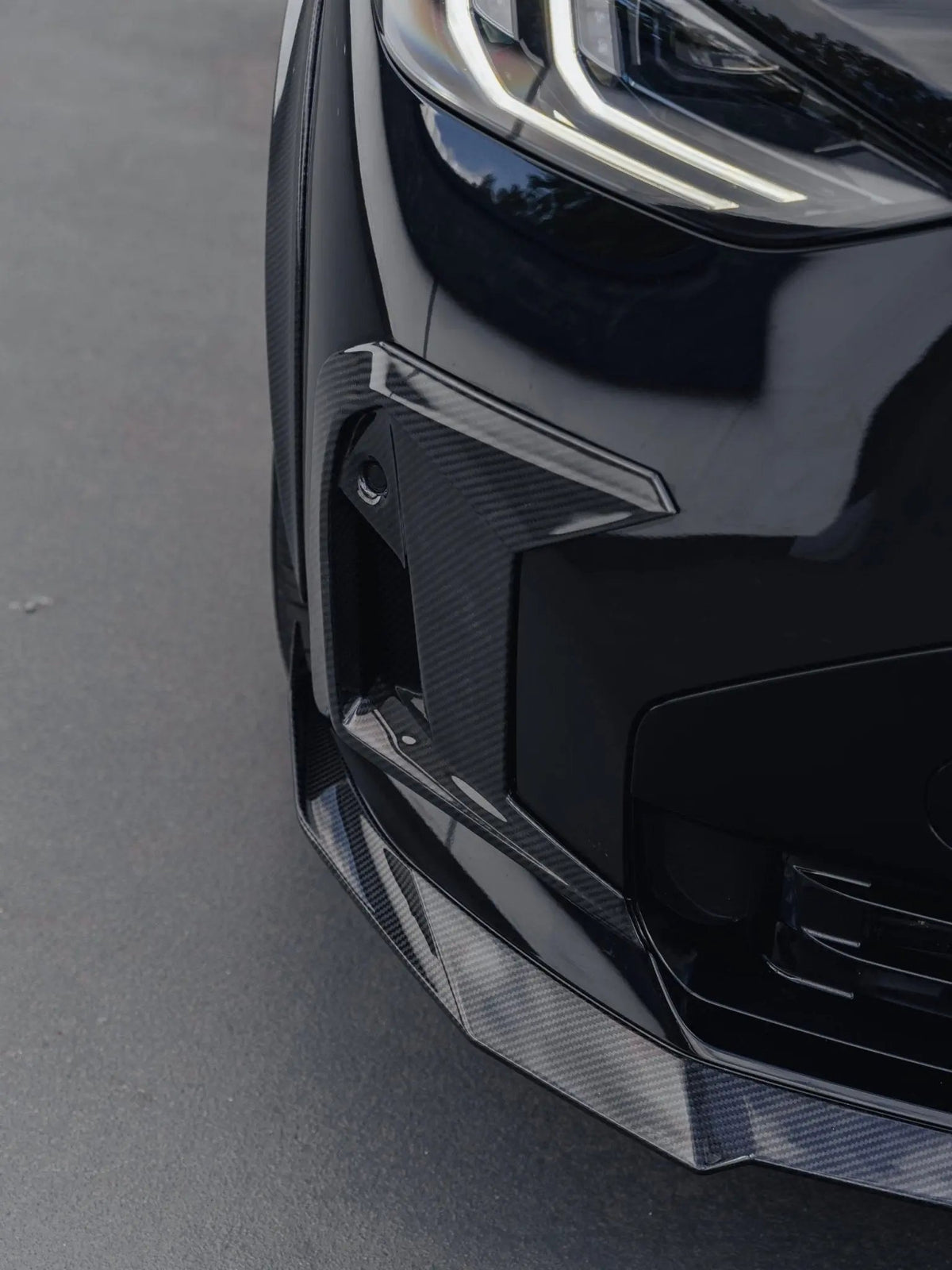 BMW X3 M50 G45 & M Sport Pre-preg Carbon Fibre PR-1 Front Splitter by TREVORA (2025+) - AUTOID® - Front Lips & Splitters - TREVORA