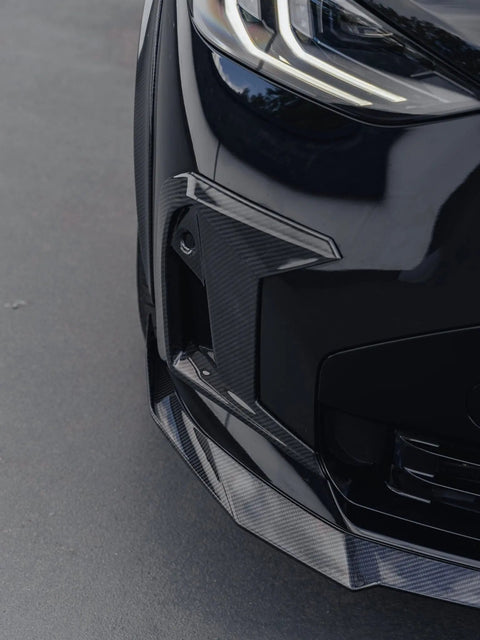 BMW X3 M50 G45 & M Sport Pre-preg Carbon Fibre PR-1 Front Splitter by TREVORA (2025+) - AUTOID® - Front Lips & Splitters - TREVORA