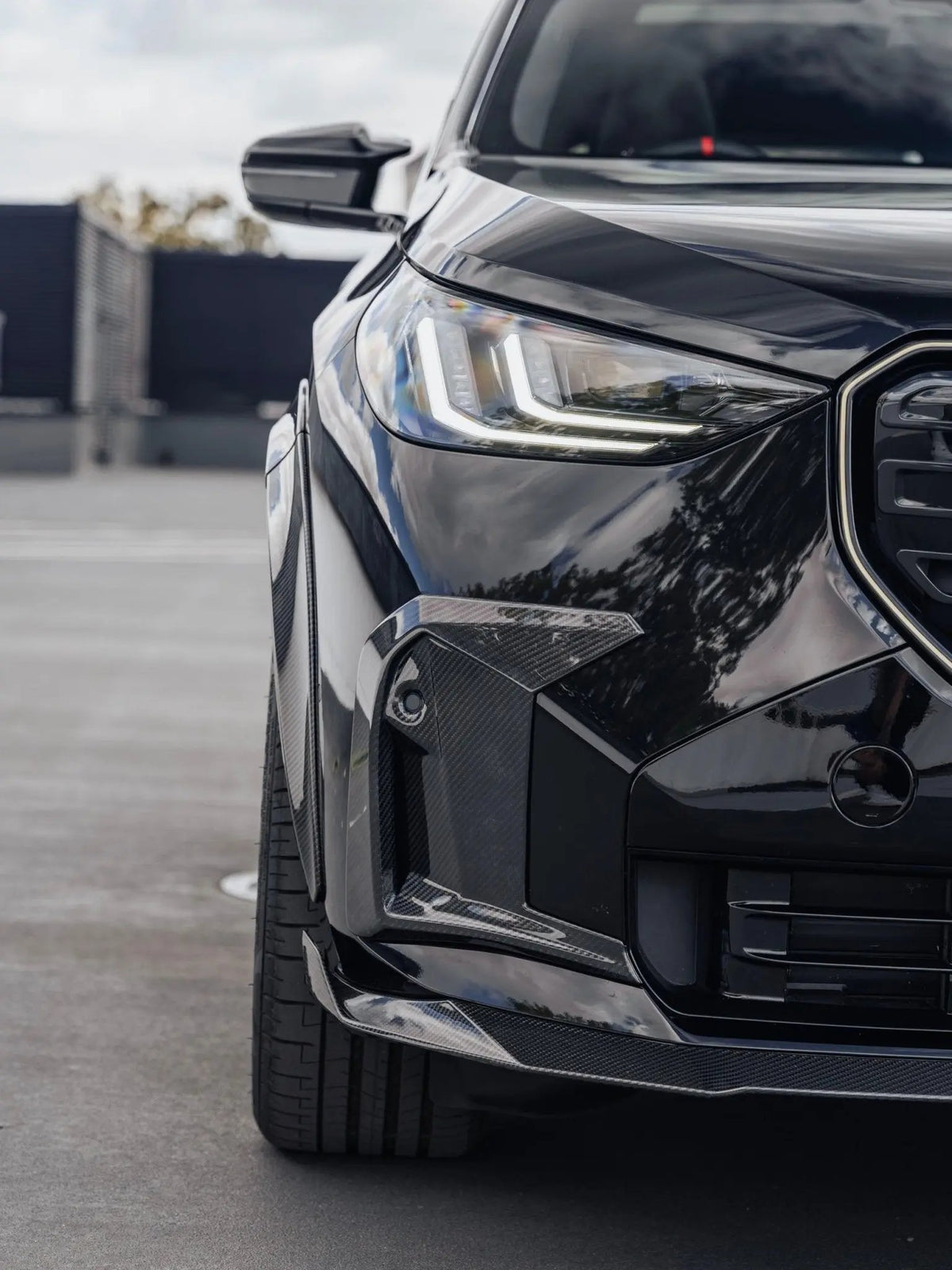 BMW X3 M50 G45 & M Sport Pre-preg Carbon Fibre PR-1 Front Splitter by TREVORA (2025+) - AUTOID® - Front Lips & Splitters - TREVORA
