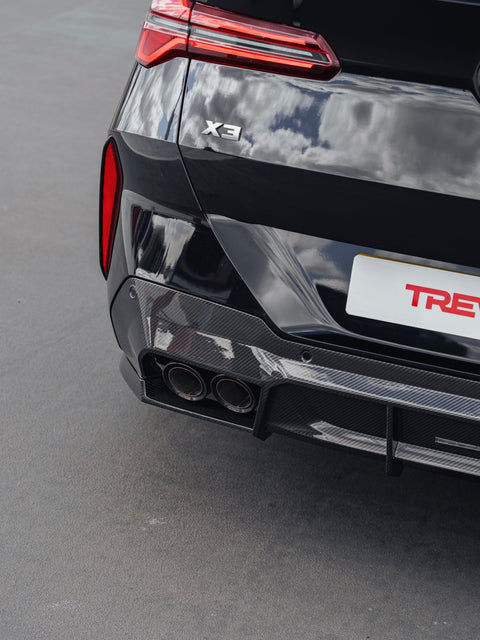 BMW X3 M50 G45 Pre-preg Carbon Fibre PR-1 Rear Diffuser by TREVORA (2025+) - AUTOID® - Rear Diffusers - TREVORA