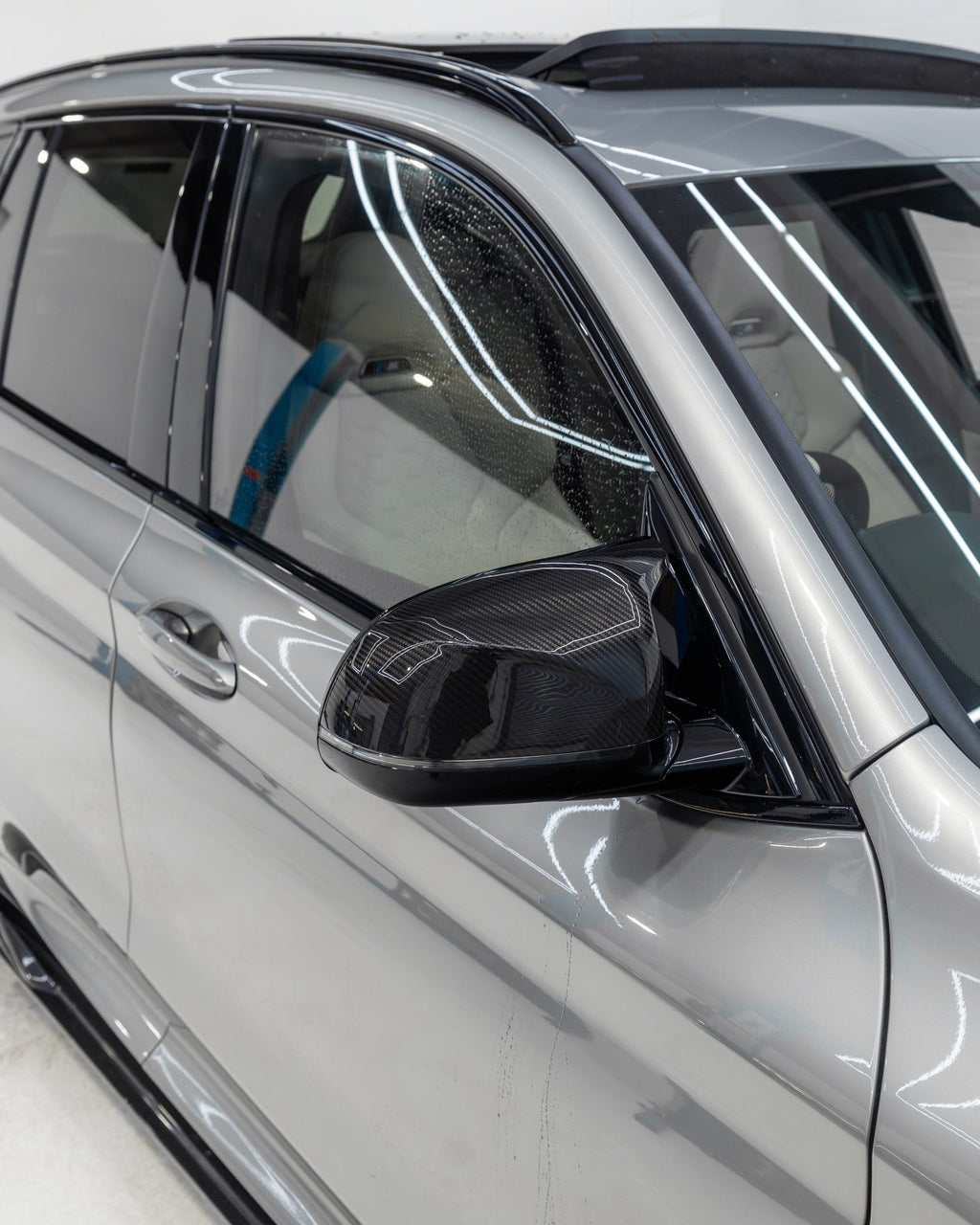 BMW X3M F97, X4M F98, X5M F95 & X6M F96 Pre - preg Carbon Fibre Mirror Covers by TRE (2019+) - AUTOID - Mirror Covers - TRE