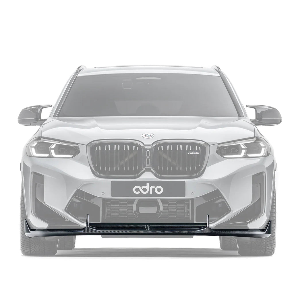 BMW X3M LCI F97 Pre-Preg Carbon Fibre Front Splitter by Adro (2022+) - AUTOID® - Front Lips & Splitters - Adro