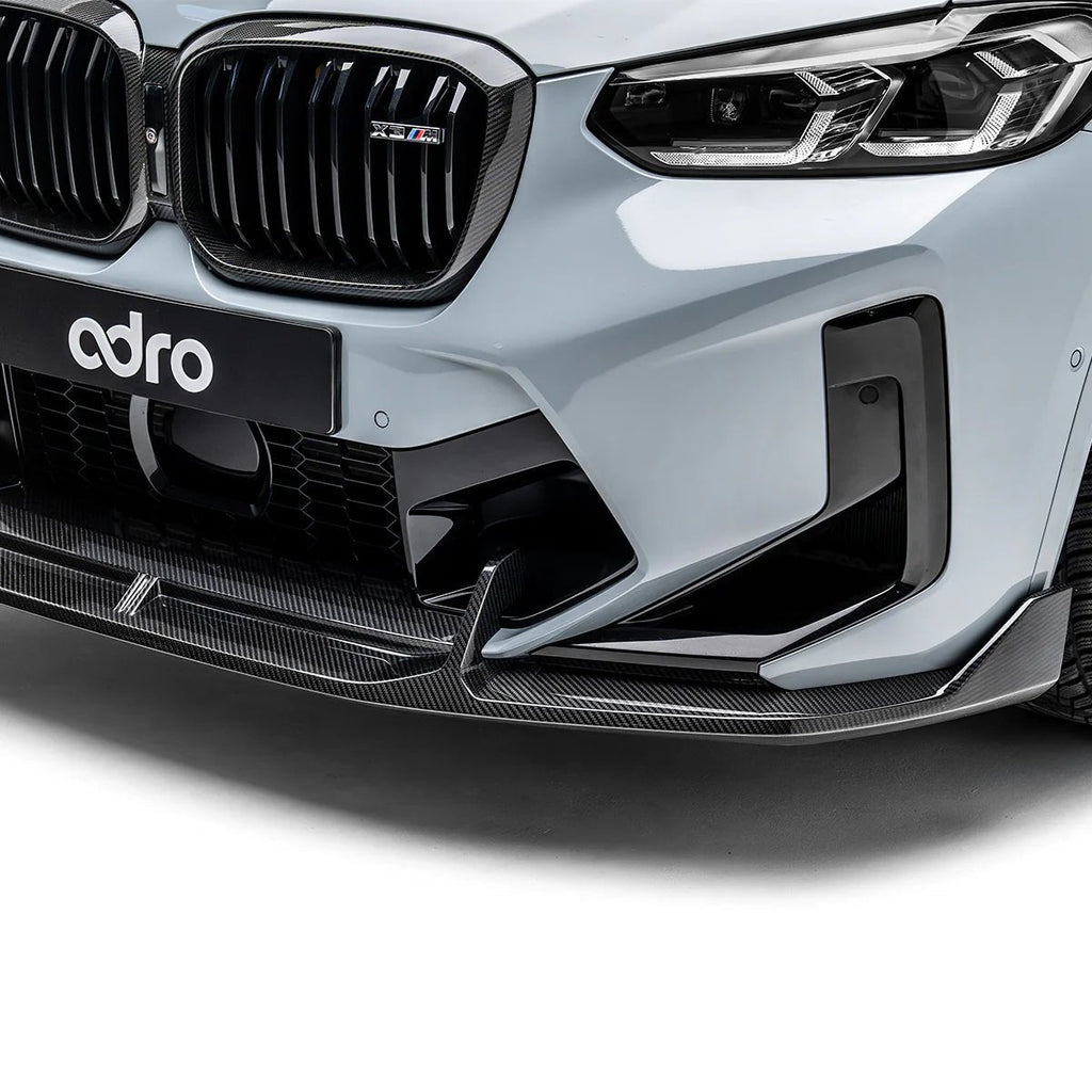 BMW X3M LCI F97 Pre-Preg Carbon Fibre Front Splitter by Adro (2022+) - AUTOID® - Front Lips & Splitters - Adro