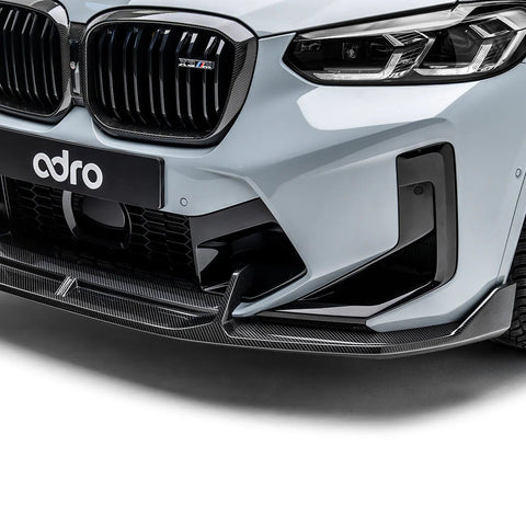 BMW X3M LCI F97 Pre-Preg Carbon Fibre Front Splitter by Adro (2022+) - AUTOID® - Front Lips & Splitters - Adro