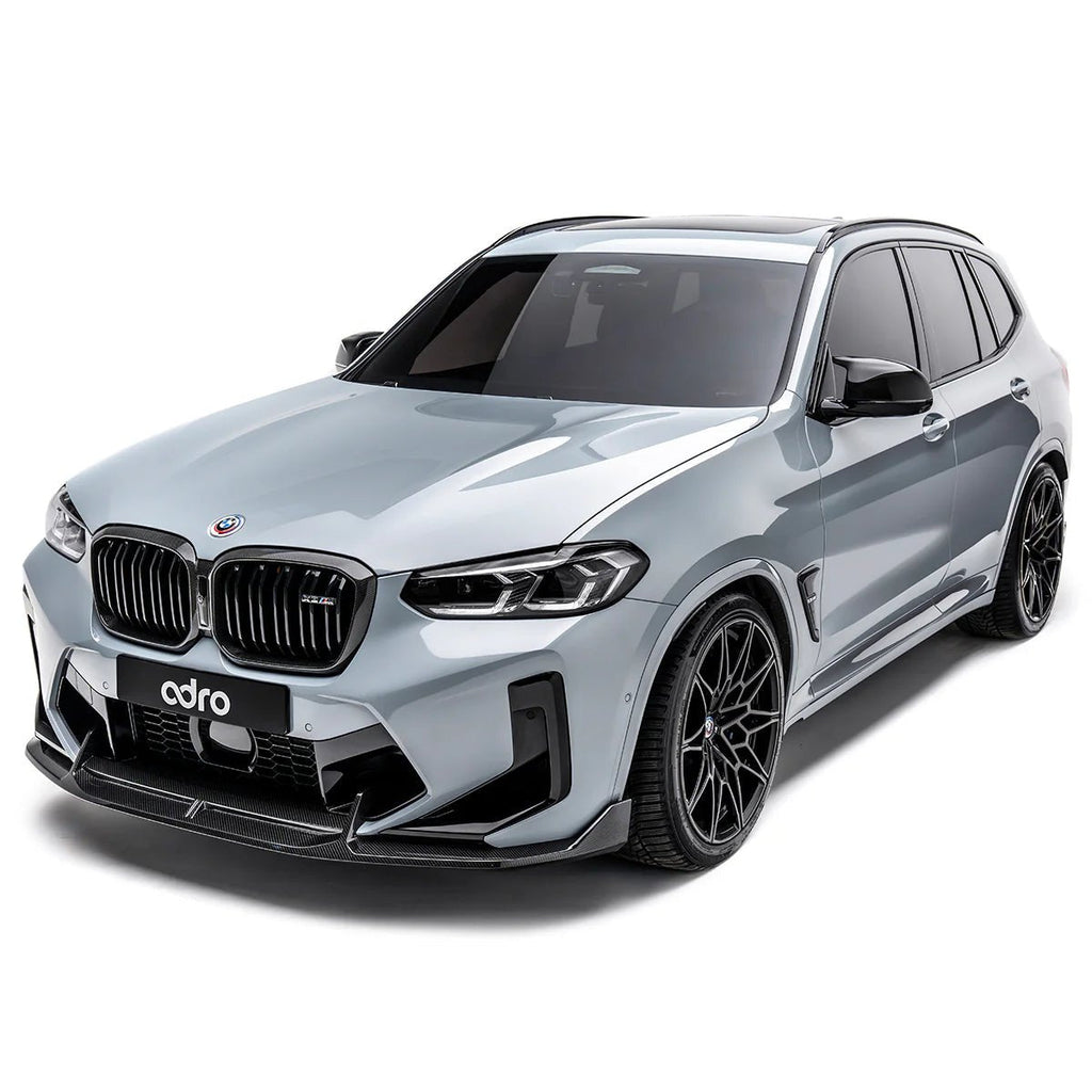 BMW X3M LCI F97 Pre-Preg Carbon Fibre Front Splitter by Adro (2022+) - AUTOID® - Front Lips & Splitters - Adro