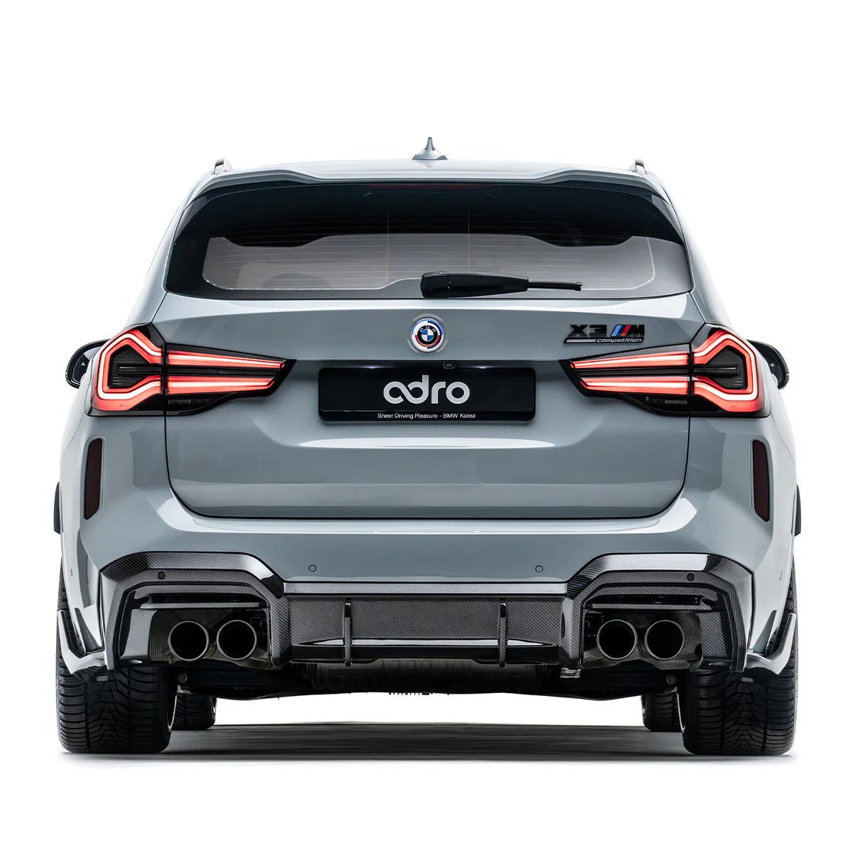 BMW X3M LCI F97 Pre - Preg Carbon Fibre Rear Diffuser by Adro (2022+) - AUTOID - Rear Diffusers - Adro