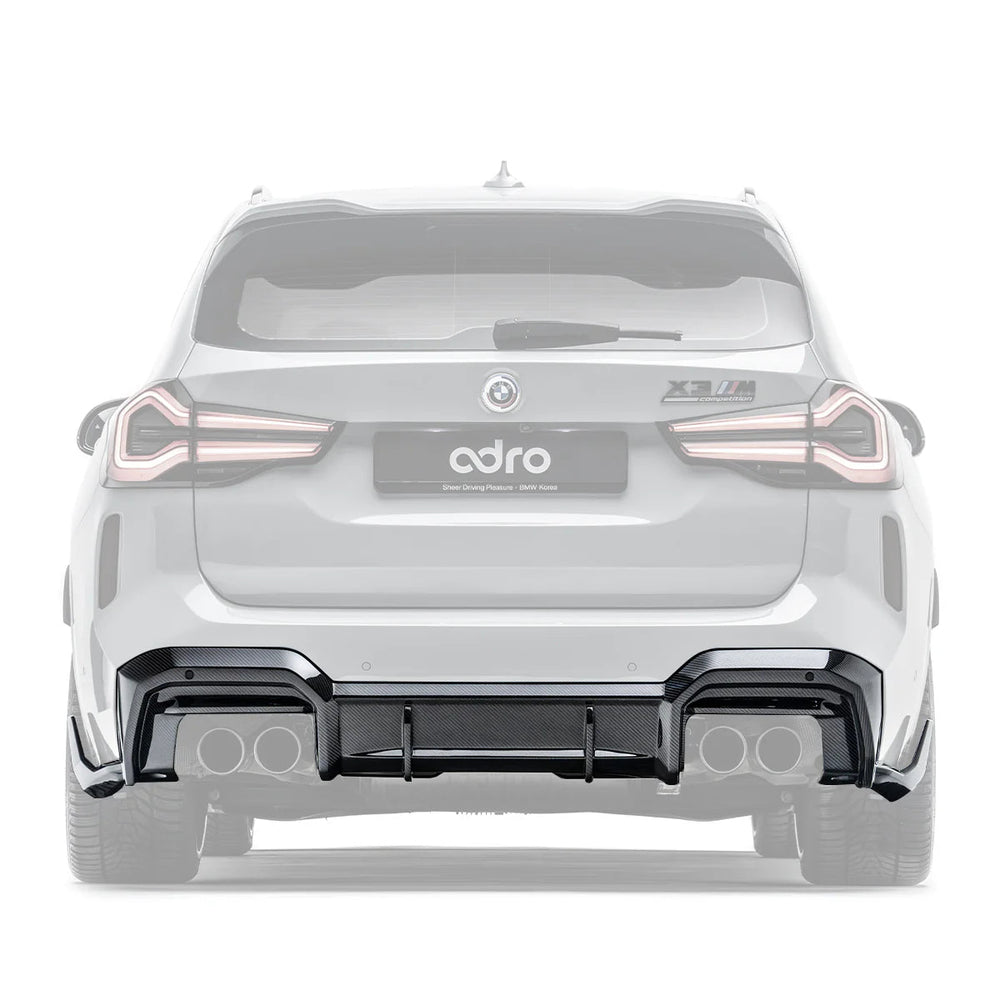 BMW X3M LCI F97 Pre - Preg Carbon Fibre Rear Diffuser by Adro (2022+) - AUTOID - Rear Diffusers - Adro