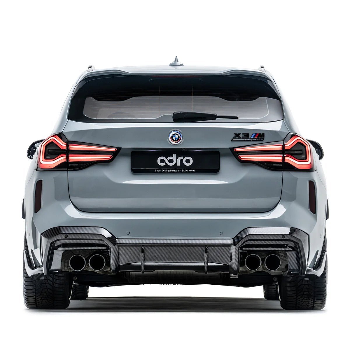 BMW X3M LCI F97 Pre-Preg Carbon Fibre Rear Diffuser by Adro (2022+) - AUTOID® - Rear Diffusers - Adro