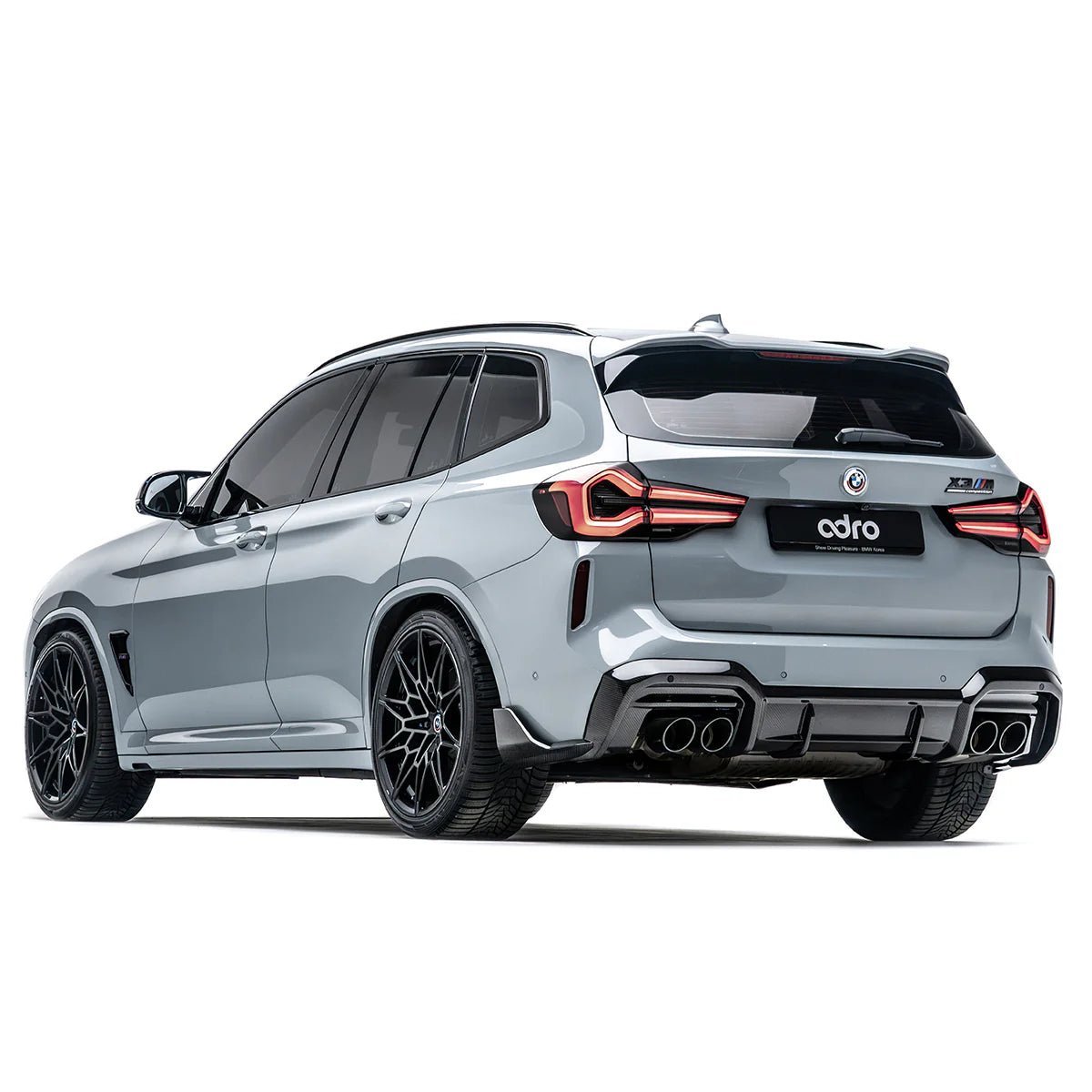 BMW X3M LCI F97 Pre-Preg Carbon Fibre Rear Diffuser by Adro (2022+) - AUTOID® - Rear Diffusers - Adro
