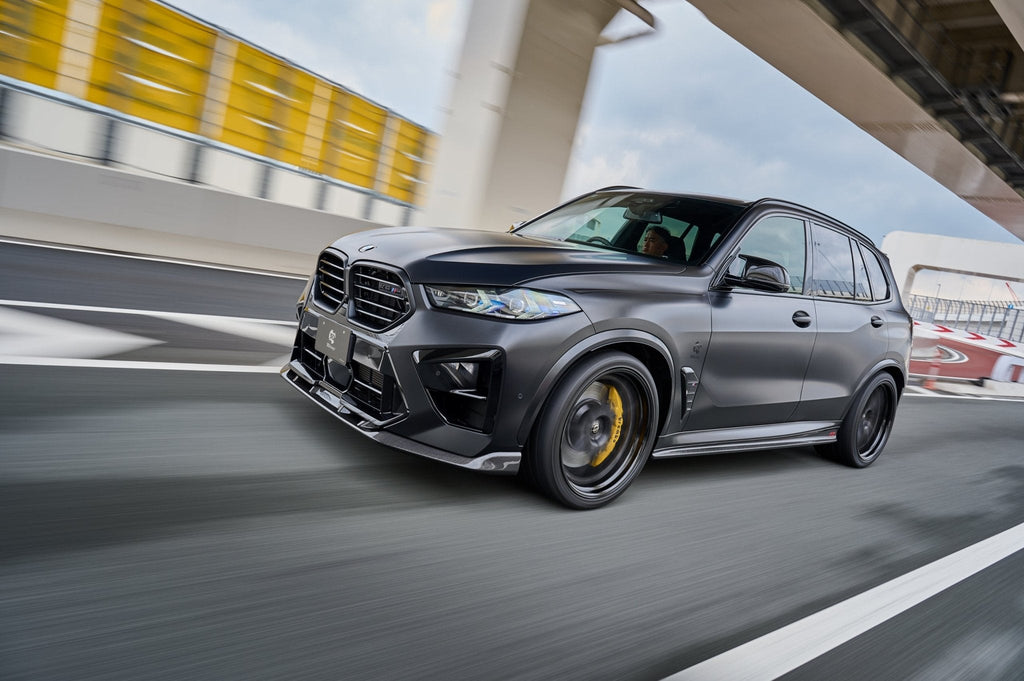 BMW X5M LCI F95 Carbon Fibre Front Splitter by 3DDesign (2023+) - AUTOID® - Front Lips & Splitters - 3DDesign