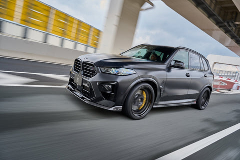 BMW X5M LCI F95 Carbon Fibre Front Splitter by 3DDesign (2023+) - AUTOID® - Front Lips & Splitters - 3DDesign