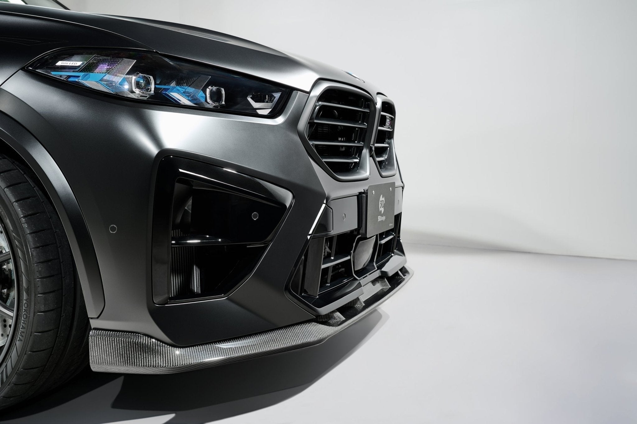 BMW X5M LCI F95 Carbon Fibre Front Splitter by 3DDesign (2023+) - AUTOID® - Front Lips & Splitters - 3DDesign