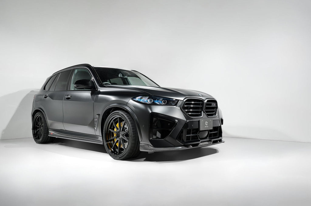 BMW X5M LCI F95 Carbon Fibre Front Splitter by 3DDesign (2023+) - AUTOID® - Front Lips & Splitters - 3DDesign