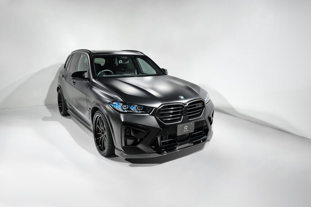 BMW X5M LCI F95 Carbon Fibre Front Splitter by 3DDesign (2023+) - AUTOID® - Front Lips & Splitters - 3DDesign
