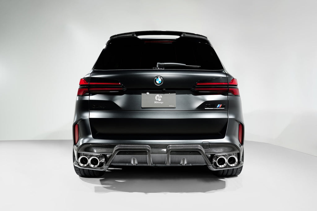 BMW X5M LCI F95 Carbon Fibre Rear Diffuser by 3DDesign (2023+) - AUTOID - Rear Diffusers - 3DDesign
