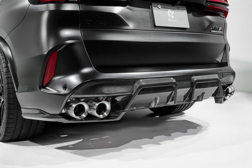 BMW X5M LCI F95 Carbon Fibre Rear Lower Diffuser Pieces by 3DDesign (2023+) - AUTOID® - Rear Diffusers - 3DDesign