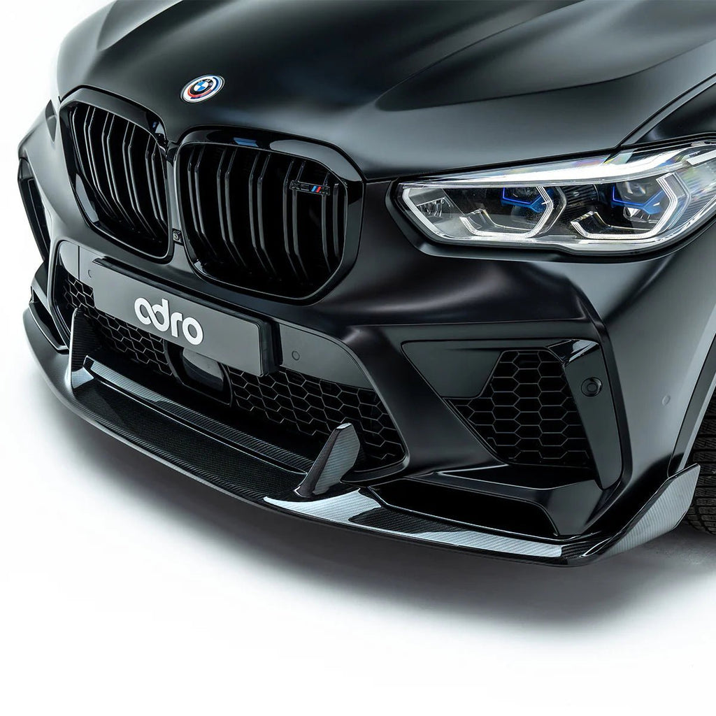 BMW X5M Pre-LCI F95 Pre-Preg Carbon Fibre Front Splitter by Adro (2020-2023) - AUTOID® - Front Lips & Splitters - Adro