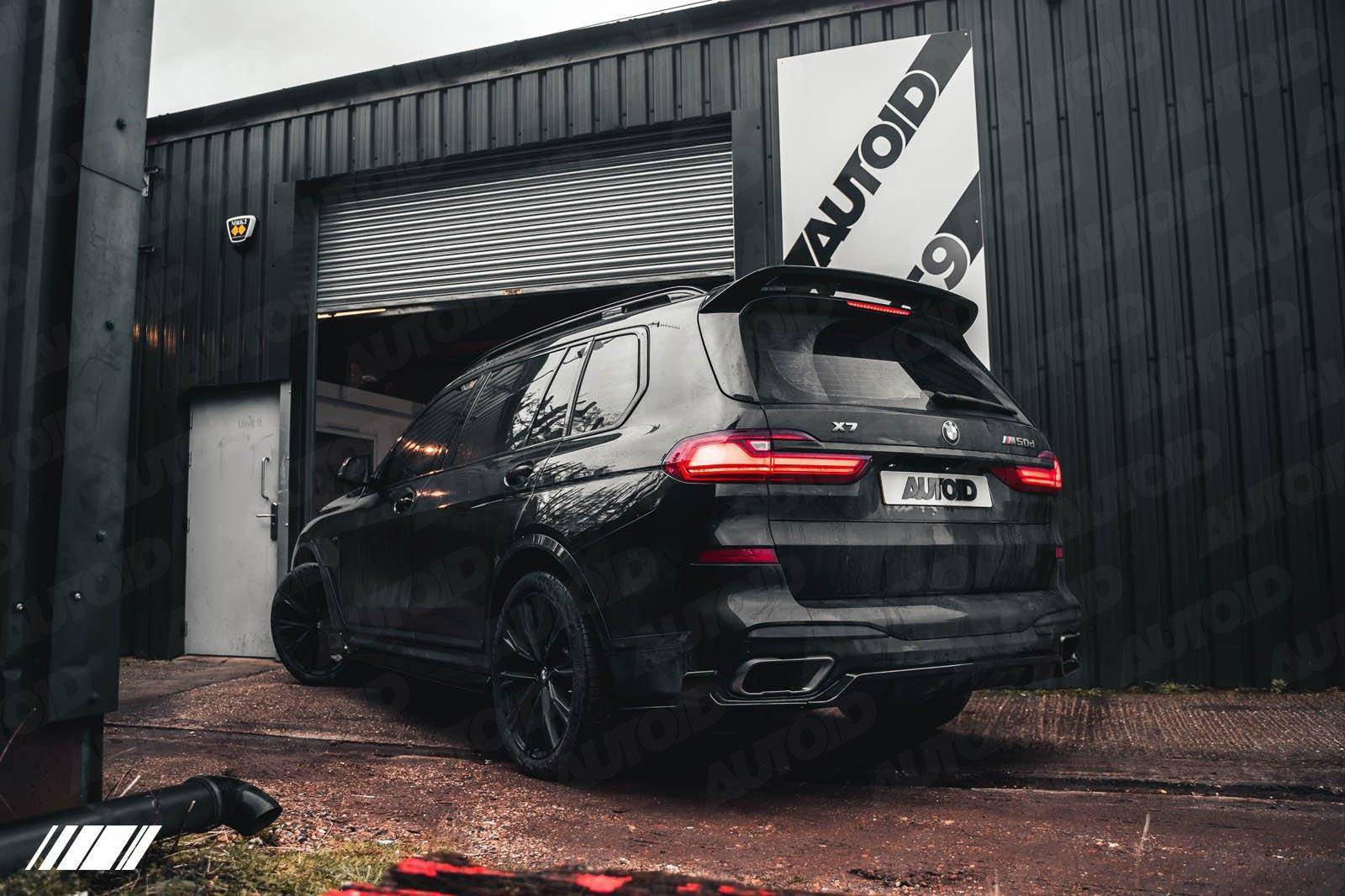 BMW X7 G07 Gloss Black Competition Rear Diffuser Set by FORM (2018+) - AUTOID® - Rear Diffusers - FORM Industries