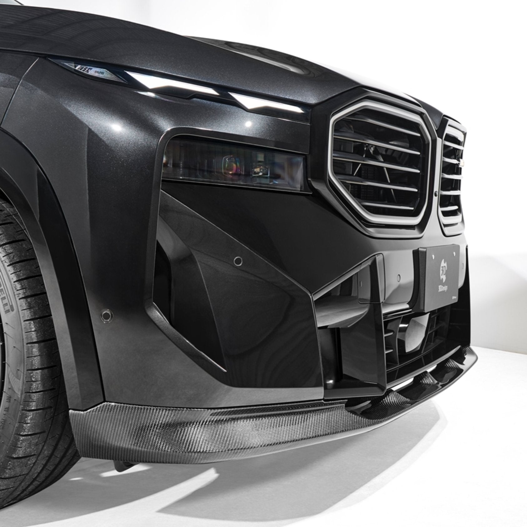 BMW XM G09 Carbon Fibre Front Splitter by 3D Design - AUTOID - Front Lips & Splitters - 3DDesign