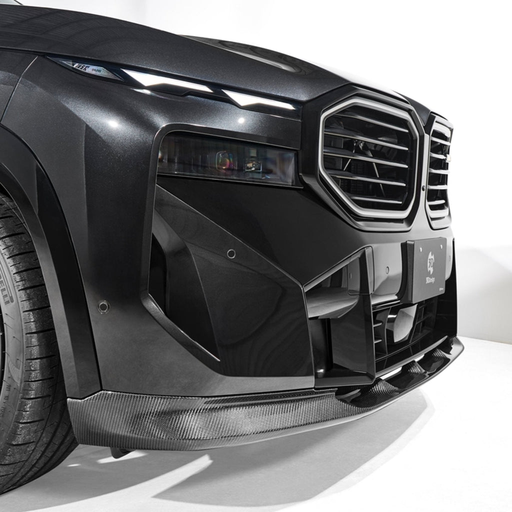 BMW XM G09 Carbon Fibre Front Splitter by 3D Design - AUTOID® - Front Lips & Splitters - 3DDesign