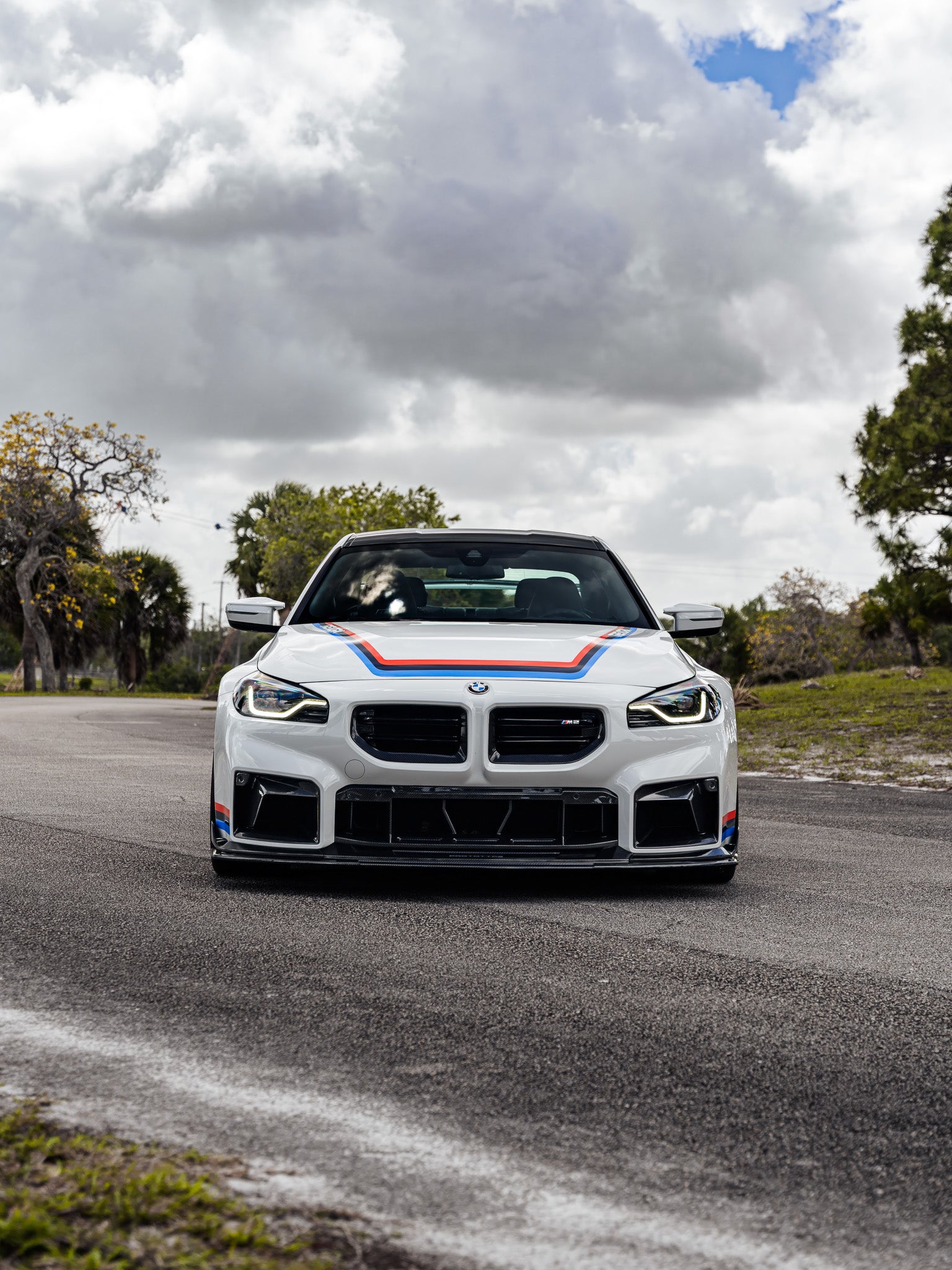 BMW G87 M2 TR87 Track Pre-Preg Carbon Fibre Front Splitter by TREVORA (2023+)