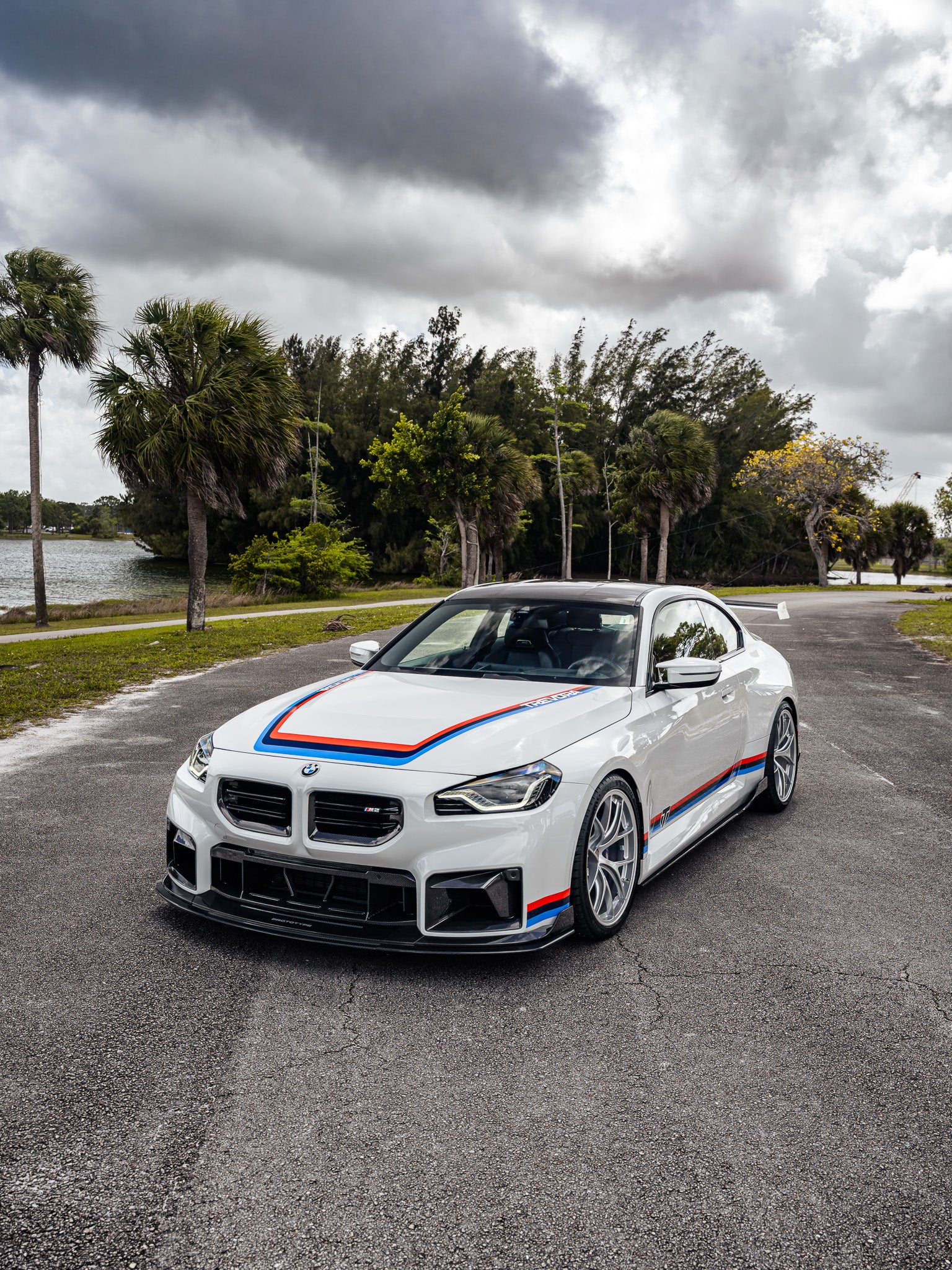 BMW G87 M2 TR87 Track Pre-Preg Carbon Fibre Front Splitter by TREVORA (2023+)