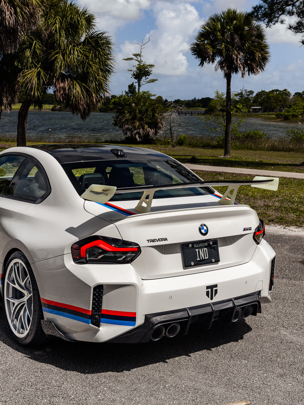 TREVORA BMW G87 M2 TR87 Pre-preg Carbon Fibre Rear Bumper Winglets by TREVORA (2023+)  Side Skirts & Winglets  AUTOID®  