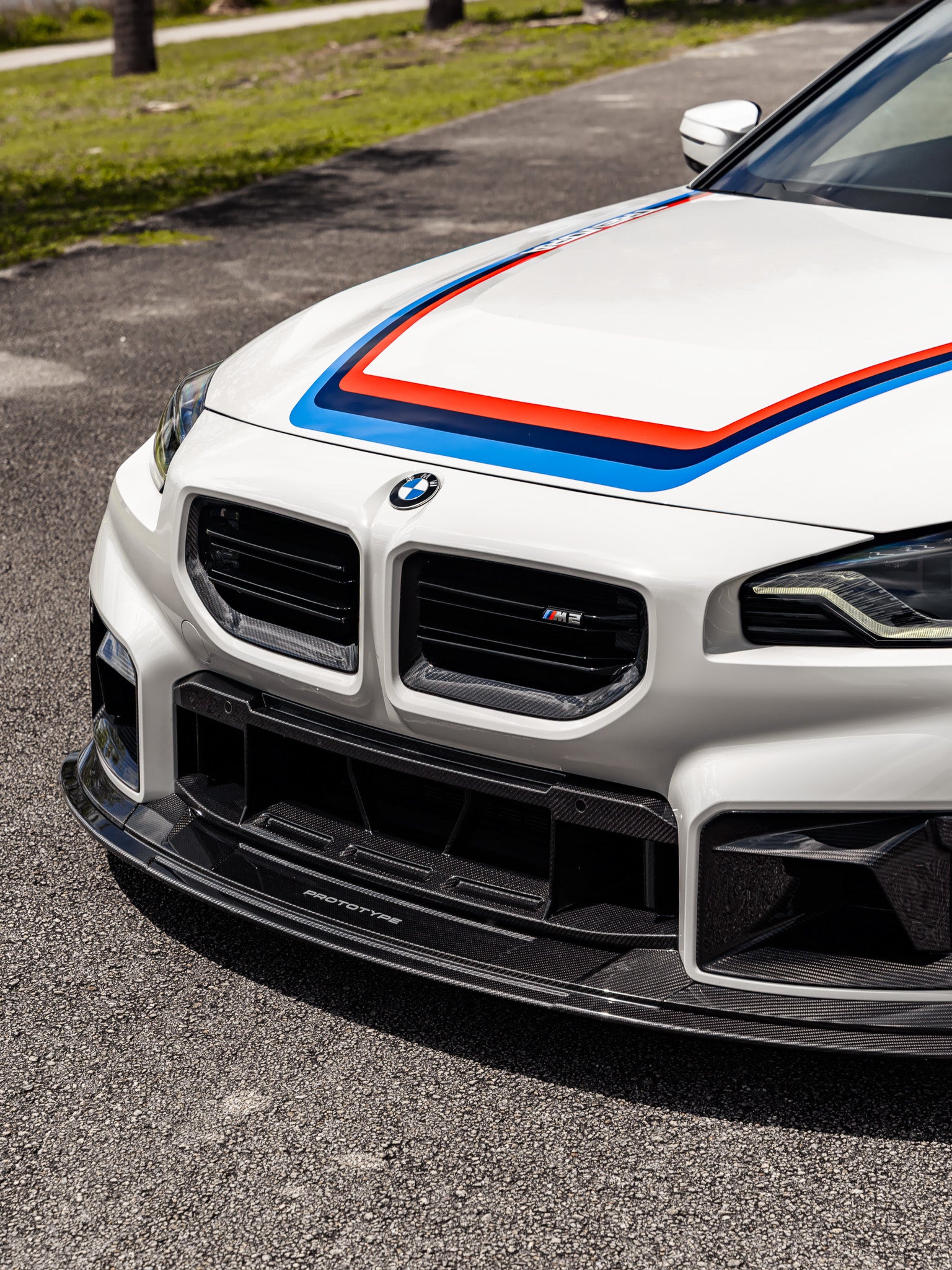 BMW G87 M2 TR87 Track Pre-Preg Carbon Fibre Front Splitter by TREVORA (2023+)