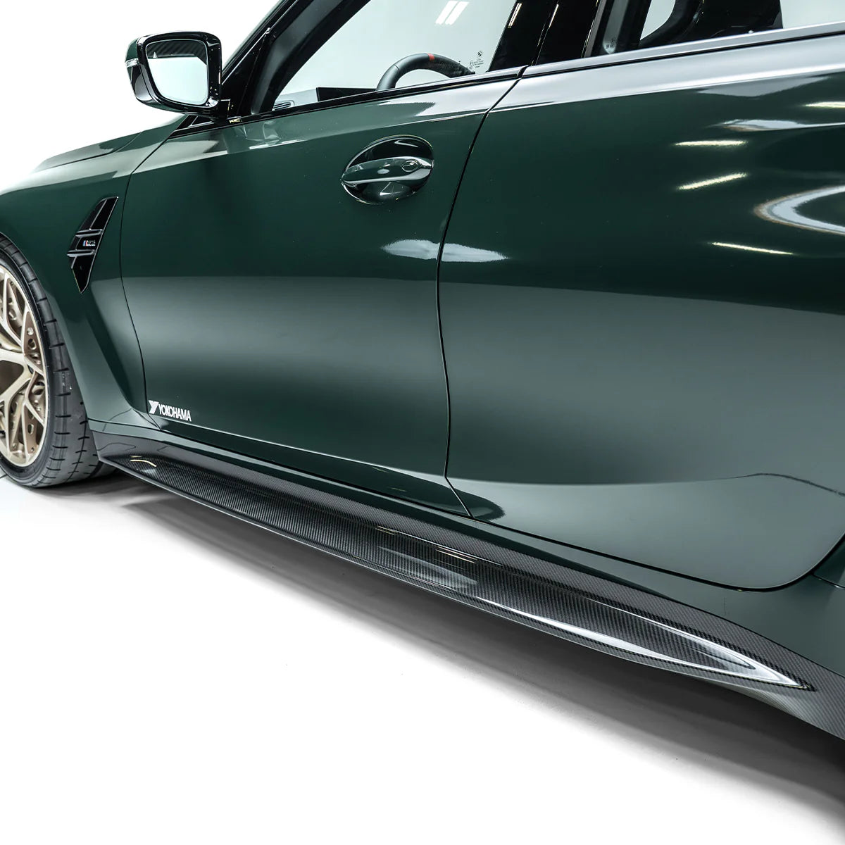 BMW M3 G80 G81 Pre-Preg Carbon Fibre Side Skirts V2 by Adro (2021+)