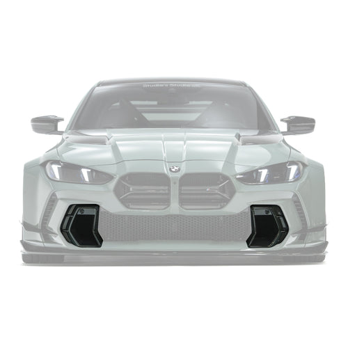 BMW G8X M3/M4 Prepreg Carbon Fiber Duct Vents (Adro Bumper V2) by Adro - AUTOID® - Front Grille - Adro