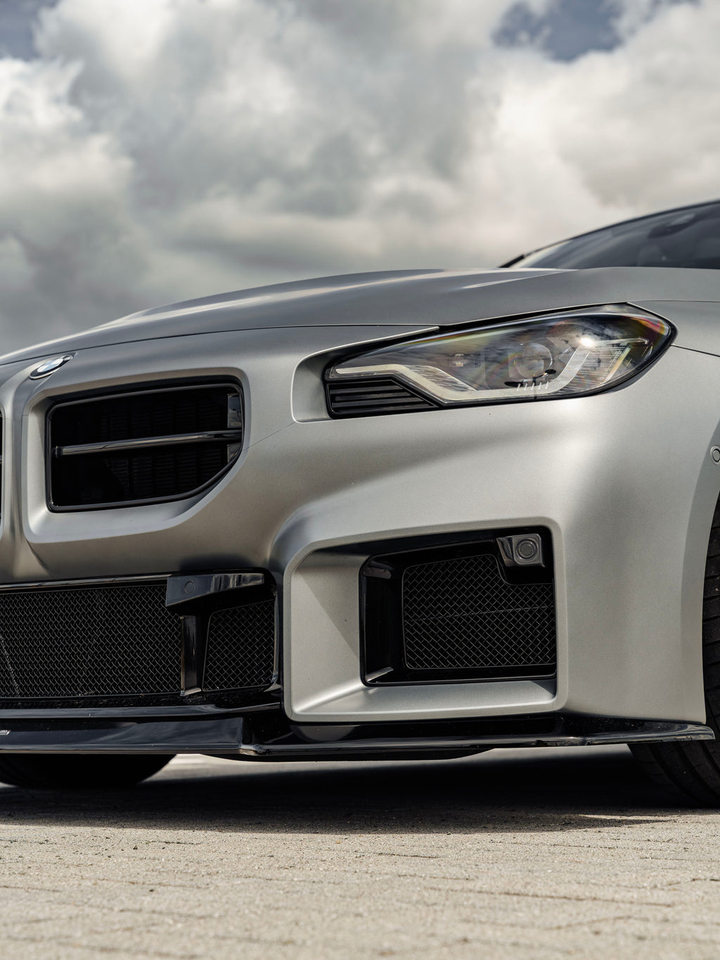 BMW M2 G87 Zwarte Zijrooster Inlaten Metaal Gaas Beschermingsset door Zunsport (2023+)