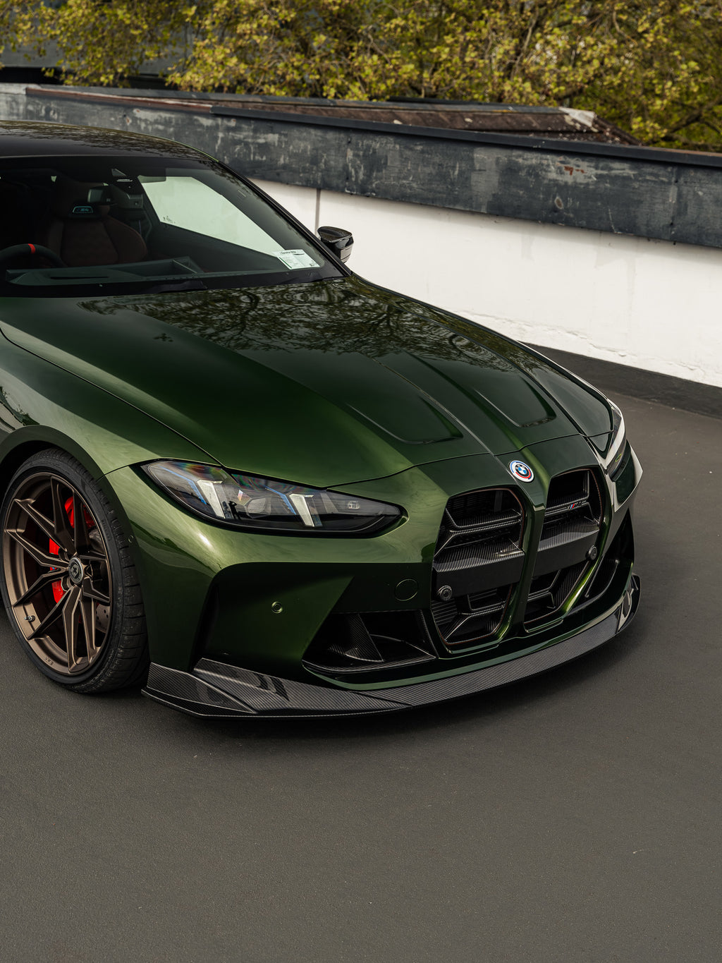 TREVORA BMW M3 G80 G81 & BMW M4 G82 G83 Pre-Preg Carbon Fibre PR-1 Front Splitter by TREVORA (2021+)  Front Lips & Splitters  AUTOID®  