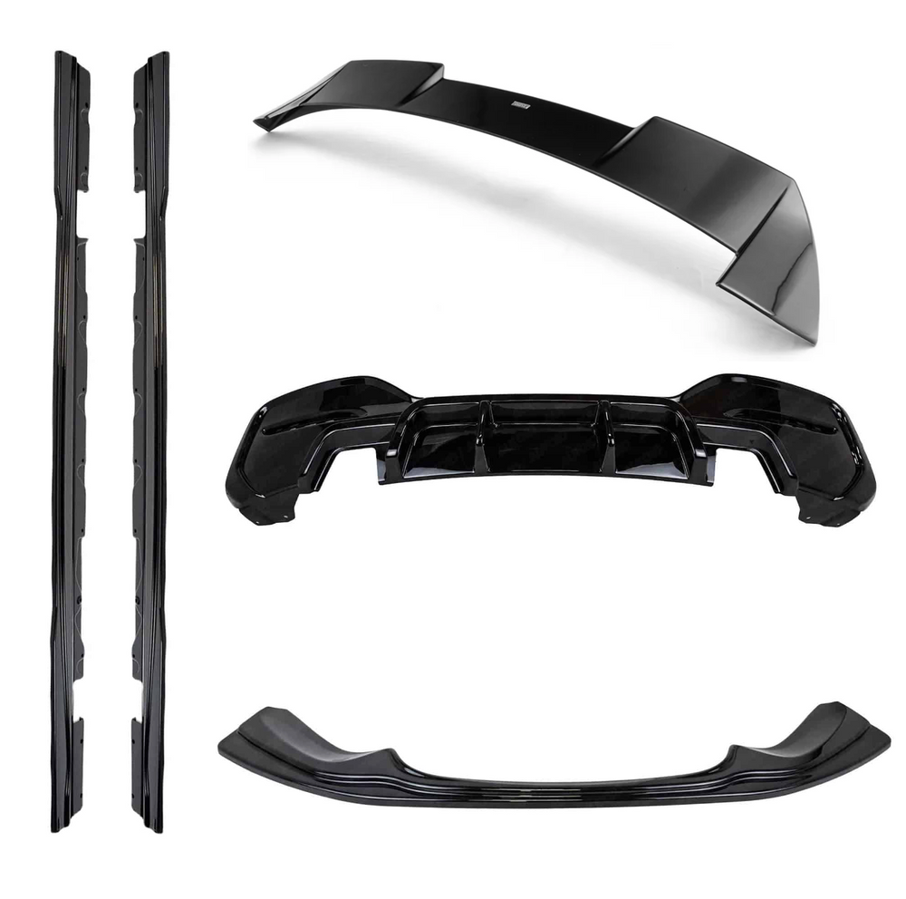 Zaero Design BMW 1 Series, M135i & M140i F20 F21 LCI Gloss Black V2 Body Kit by ZAERO (2015-2019)  Styling Kit  AUTOID®  