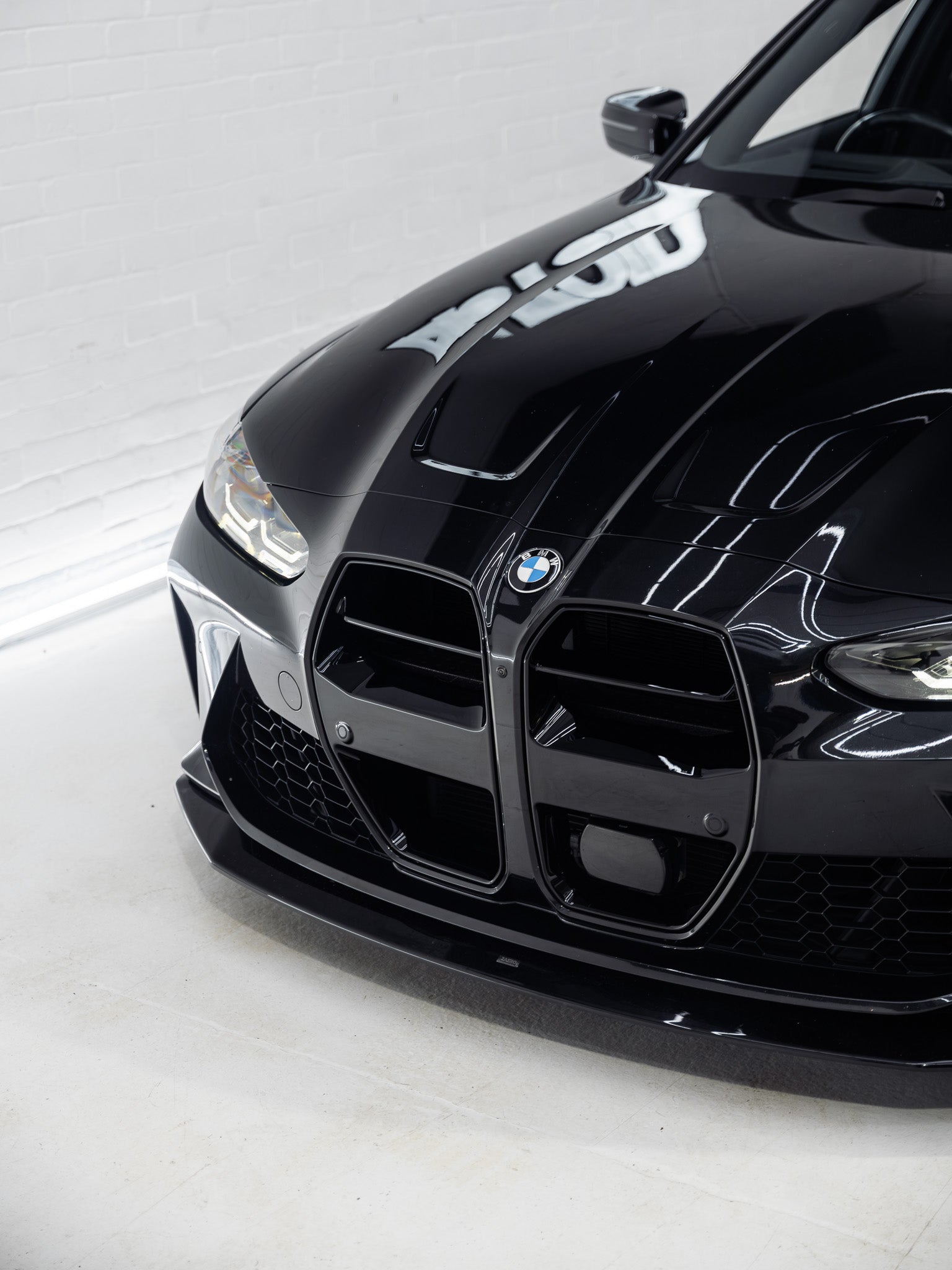 BMW M3 G80 G81 & M4 G82 G83 EVO-S Gloss Black Front Kidney Grilles by ZAERO (2021+)