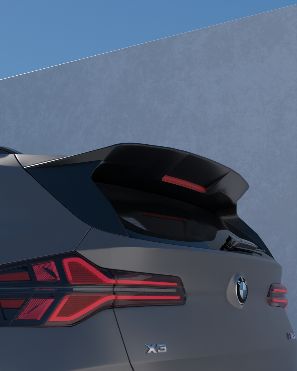 BMW X3 G45 Pre-preg Carbon Fibre PR-1 Rear Roof Spoiler by TREVORA (2025+)