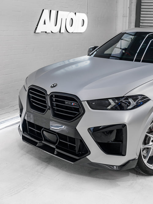 FORM Industries BMW X6M F96 LCI Pre-Preg Carbon Fibre Front Splitter by FORM (2023+)  Front Lips & Splitters  AUTOID®  