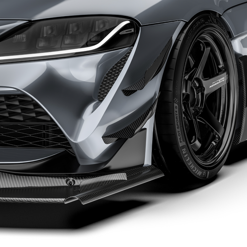 Toyota GR Supra ARD Prepreg Canards (Stock Bumper) by Adro - AUTOID® - Canards & Winglets - Adro