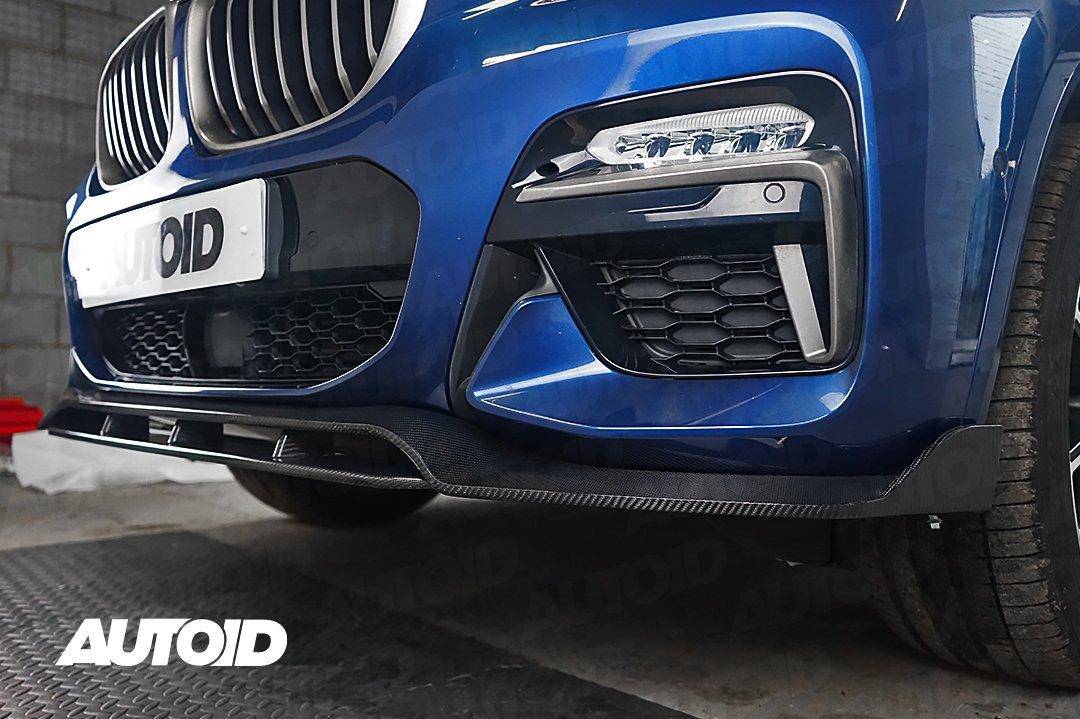 Carbon Fibre Competition Front Splitter for BMW X3 & X4 Pre-LCI (2017-2021, G01 G02), Front Lips & Splitters, Essentials - AUTOID | Premium Automotive Accessories
