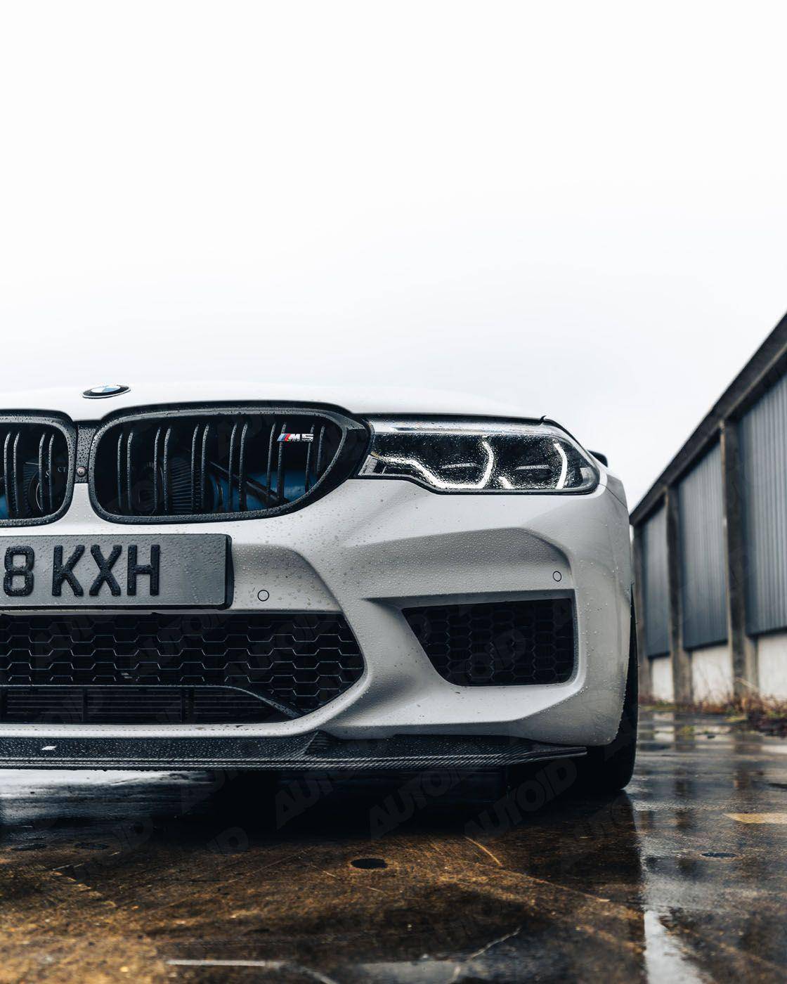 Carbon Fibre Competition Front Splitter for BMW M5 (2017-2020, F90), Front Lips & Splitters, Essentials - AUTOID | Premium Automotive Accessories