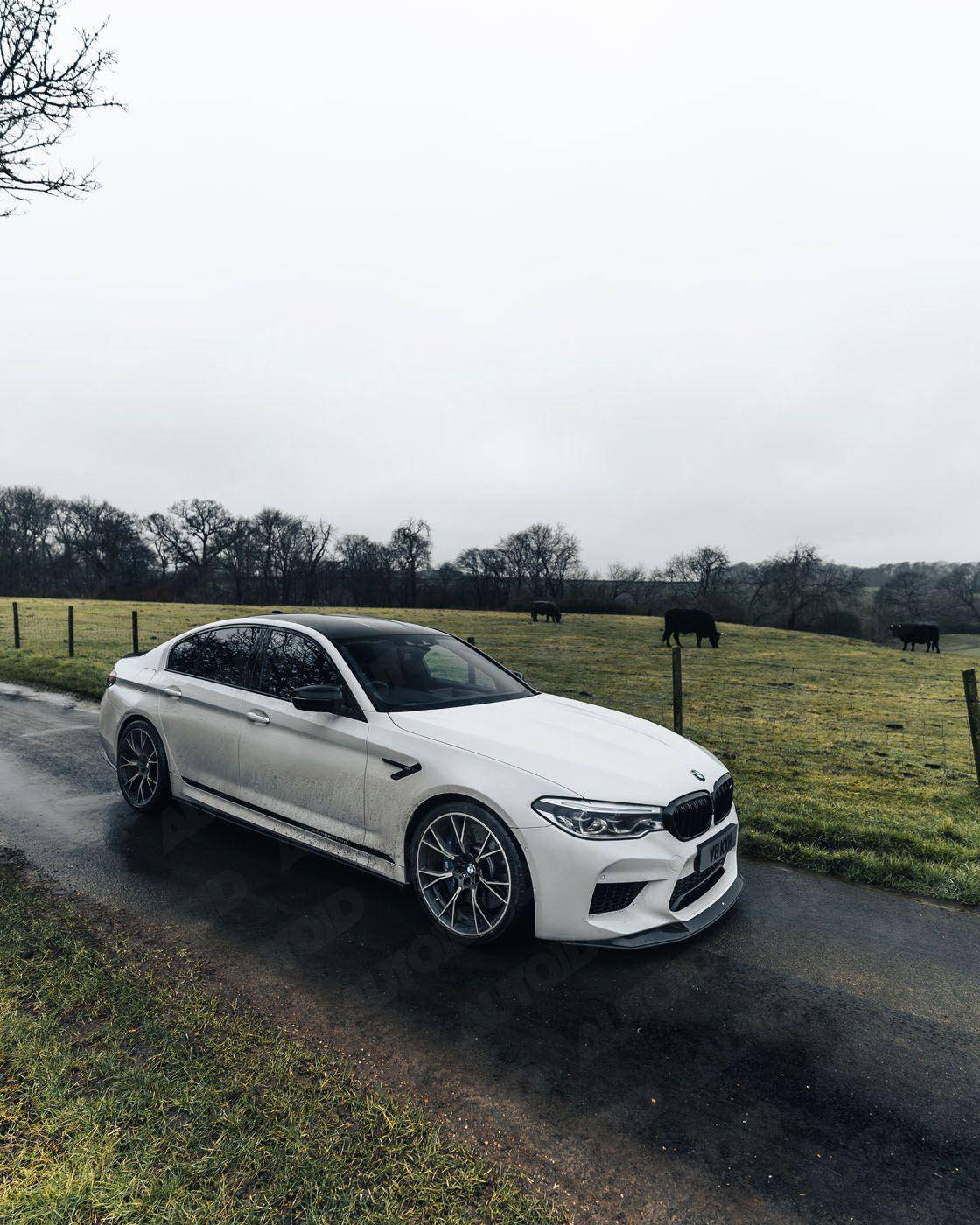 Carbon Fibre Competition Front Splitter for BMW M5 (2017 - 2020, F90) - AUTOID - Front Lips & Splitters - Essentials