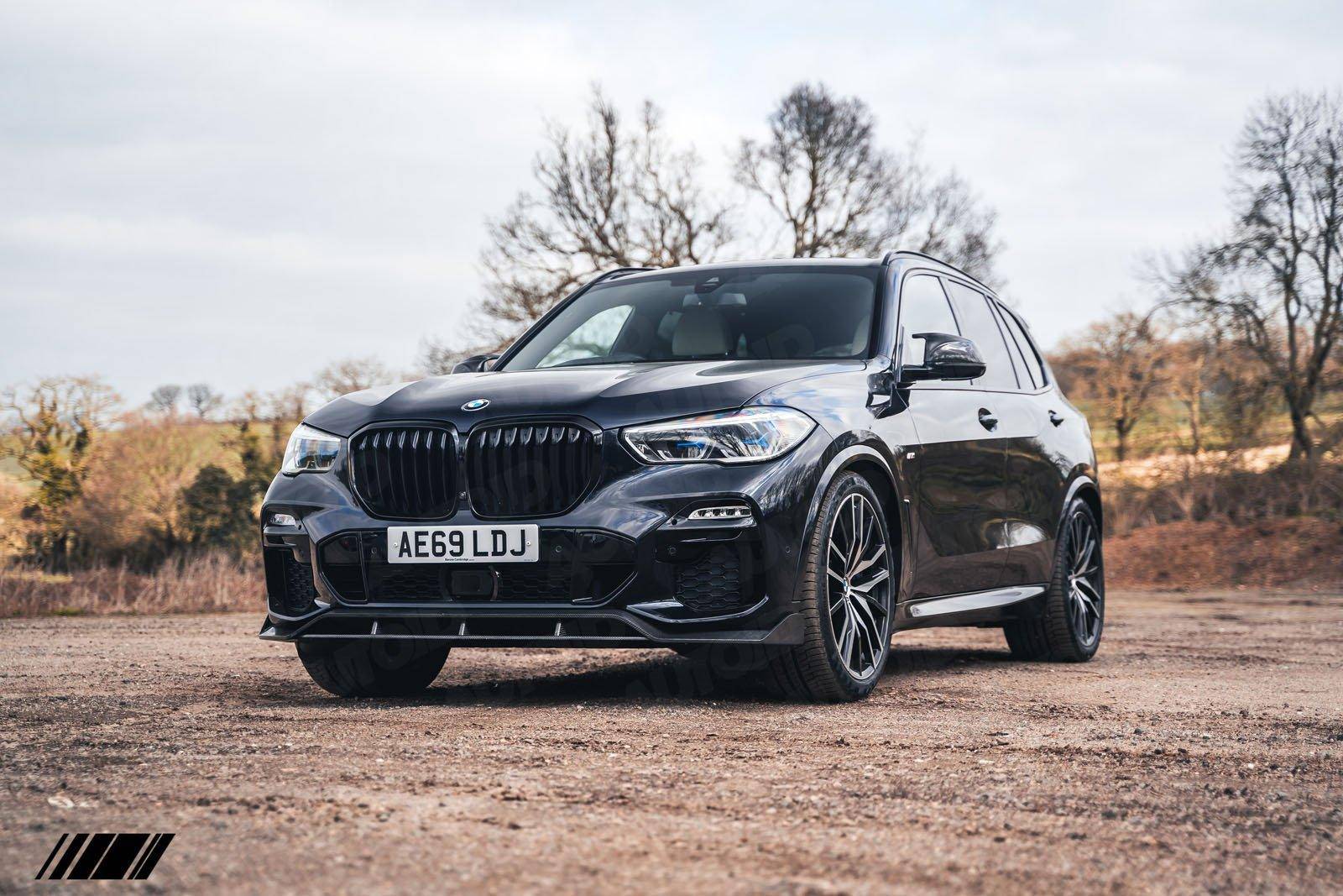 Carbon Fibre Competition Front Splitter for BMW X5 by FORM (2018+, G05) - AUTOID® - Front Lips & Splitters - FORM Industries
