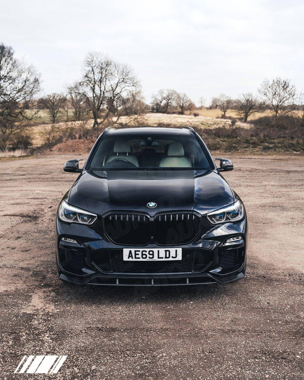 Carbon Fibre Competition Front Splitter for BMW X5 by FORM (2018+, G05) - AUTOID® - Front Lips & Splitters - FORM Industries